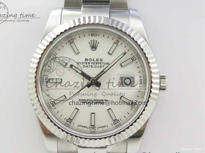 0130 DateJust 126334 SS Noob 1:1 904L Best Edition White Dial Stick Markers on Oyster Bracelet A MultiPurpose 3172